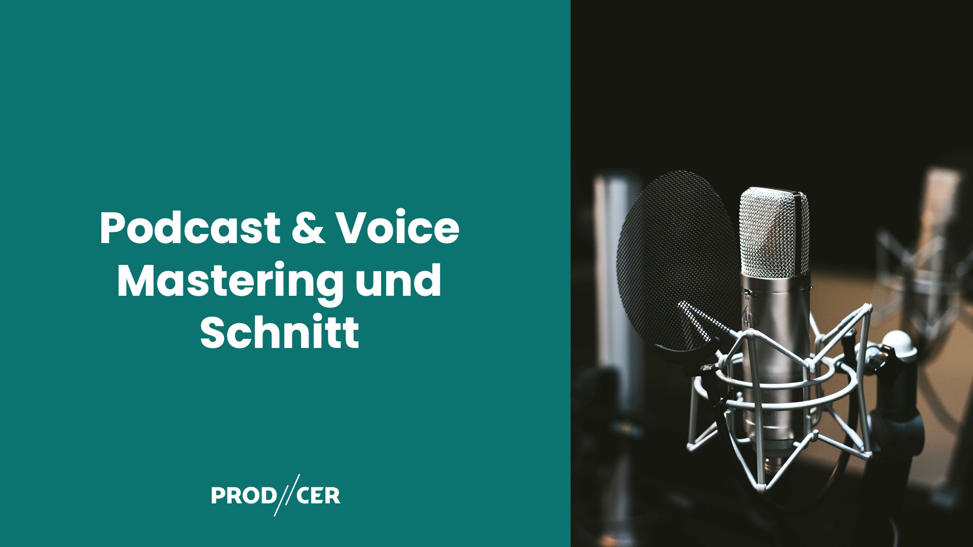 Podcast & Voice Mastering mit Schnitt